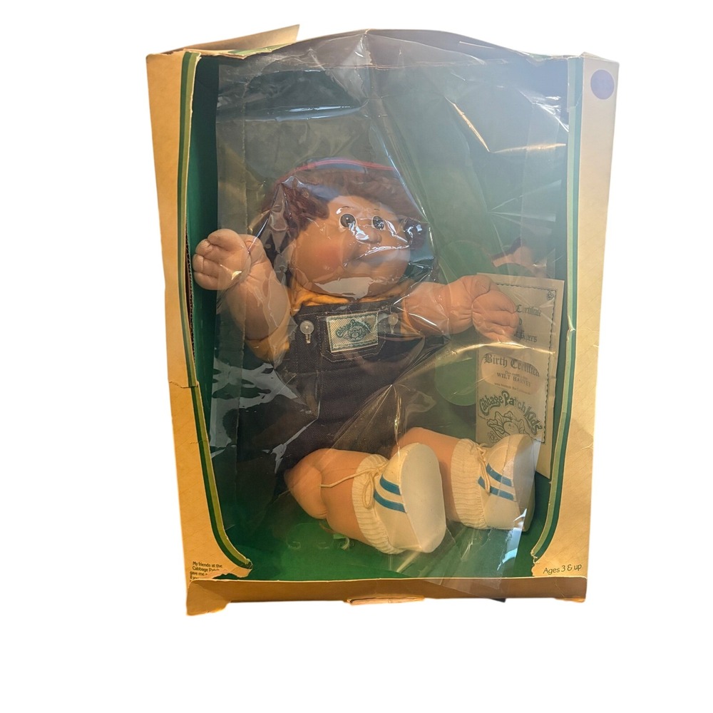 Vintage 1983 Cabbage Patch Kids Doll Wilt Harvey Coleco Original Box 3900 Boy